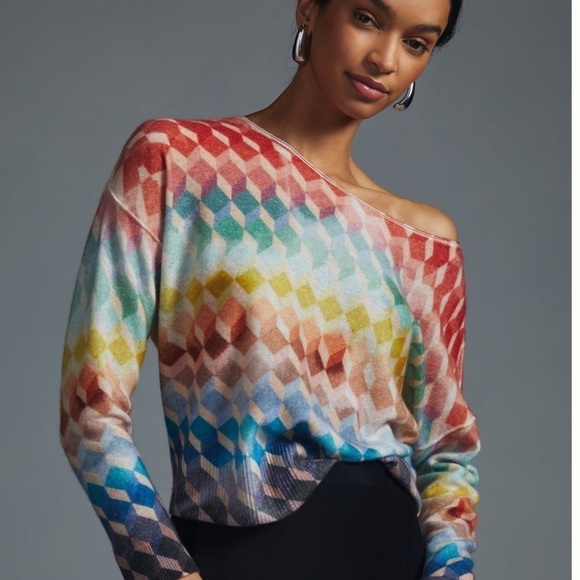 Anthropologie Sweaters - Pilcro Lani Cashmere‎ Boatneck Sweater - Size Large